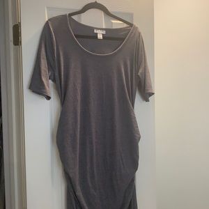 Motherhood maternity grey maxi dress